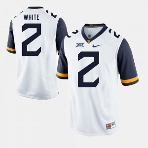 Men #2 Alumni Football Game West Virginia Ka'Raun White college Jersey - White