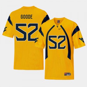 Men Football West Virginia Replica #52 Najee Goode college Jersey - Gold