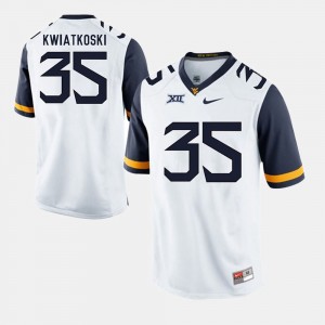 Men West Virginia Mountaineers Alumni Football Game #35 Nick Kwiatkoski college Jersey - White