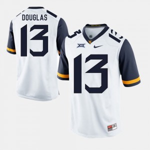 Men's #13 Alumni Football Game West Virginia Rasul Douglas college Jersey - White